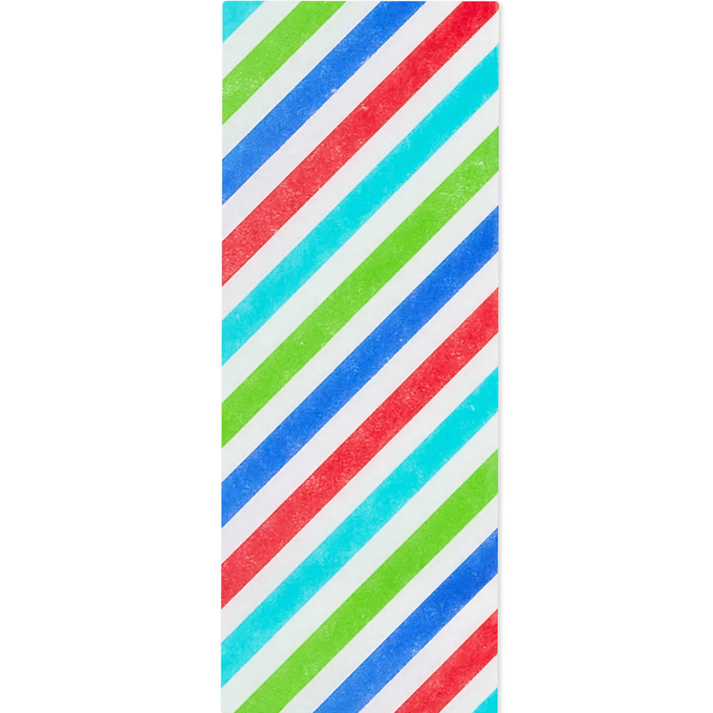 Colorful Diagonal Stripes Tissue Paper, 6 sheets