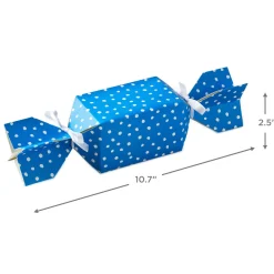 Colorful Dots and Flowers Candy-Shaped Party Favor Boxes, Set of 3