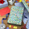 Colorful Dots/Happy Lettering Reversible Wrapping Paper Roll, 20 sq. ft.