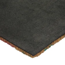 Colorful Flowers Outdoor Coir Doormat, 18x30