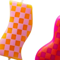 Colorful Geo Party Candles, Pack of 3