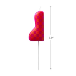 Colorful Geo Party Candles, Pack of 3