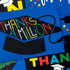 Colorful Grad Icons Assorted Graduation Thank-You Notes, Pack of 48