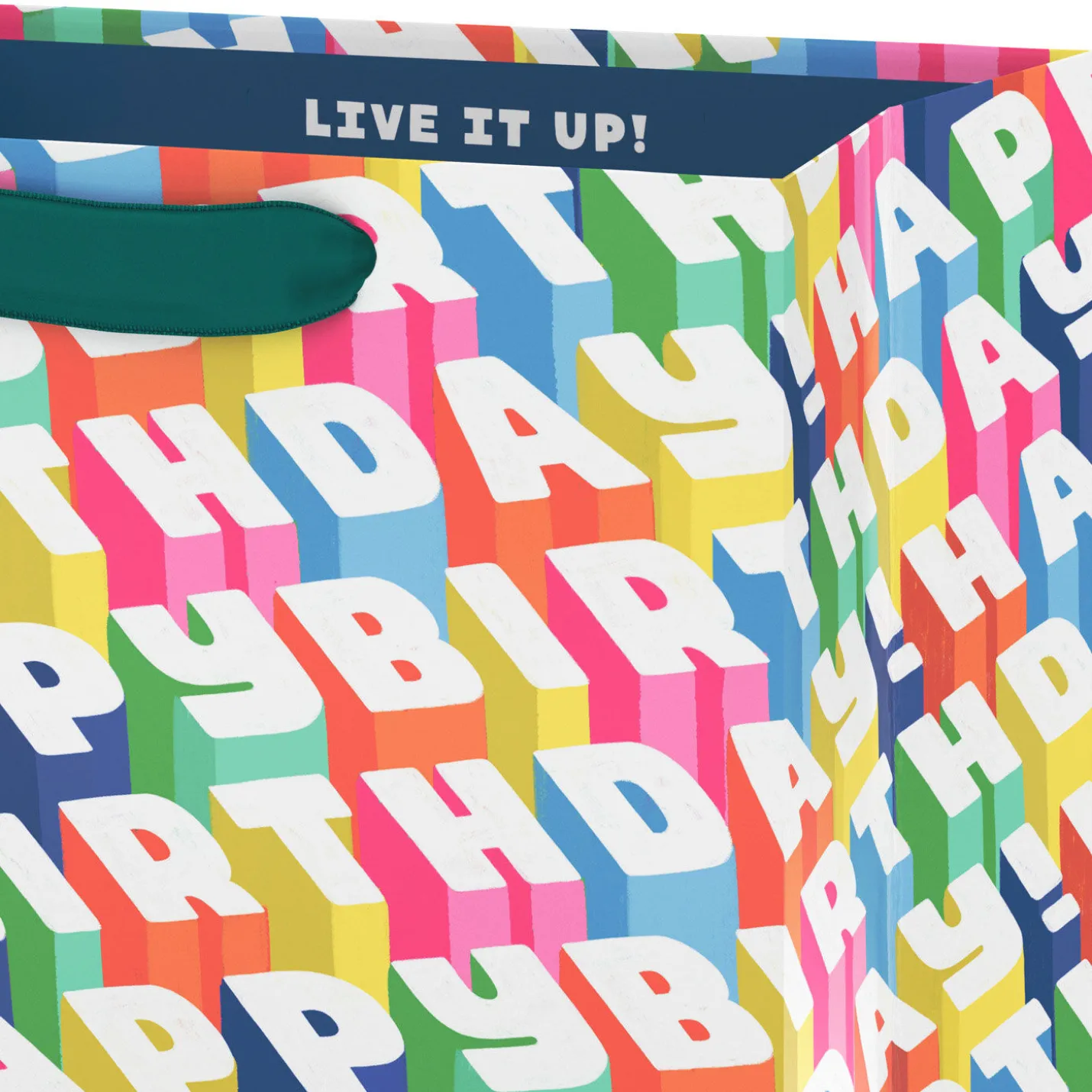 9.6" Colorful Happy Birthday Medium Gift Bag