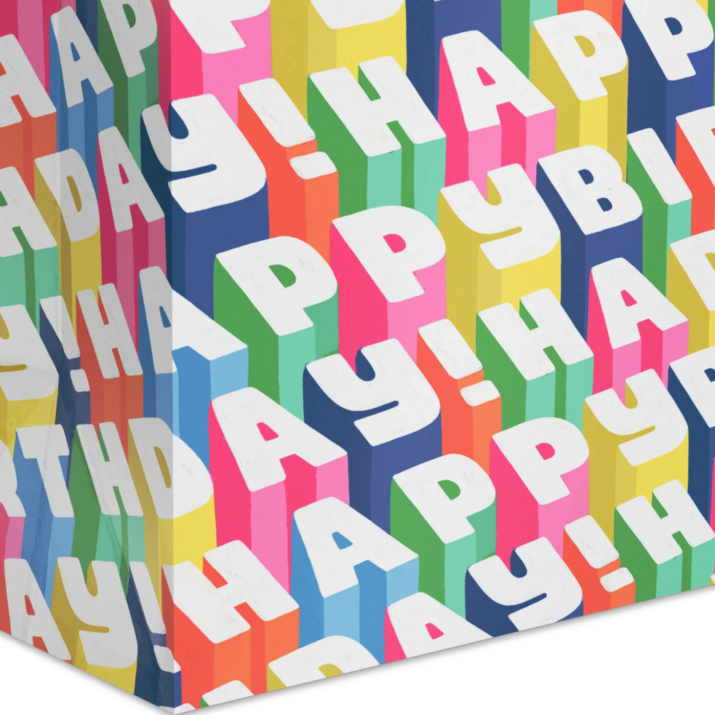9.6" Colorful Happy Birthday Medium Gift Bag