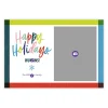 Colorful Lettering Flat Holiday Photo Card