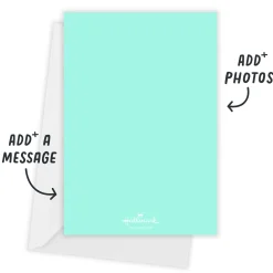 Colorful Lights Flat Holiday Photo Card