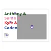 Colorful Names List Flat Holiday Photo Card
