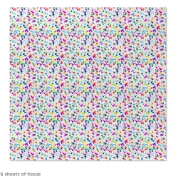 Colorful Paint Dot Confetti Tissue Paper, 6 Sheets