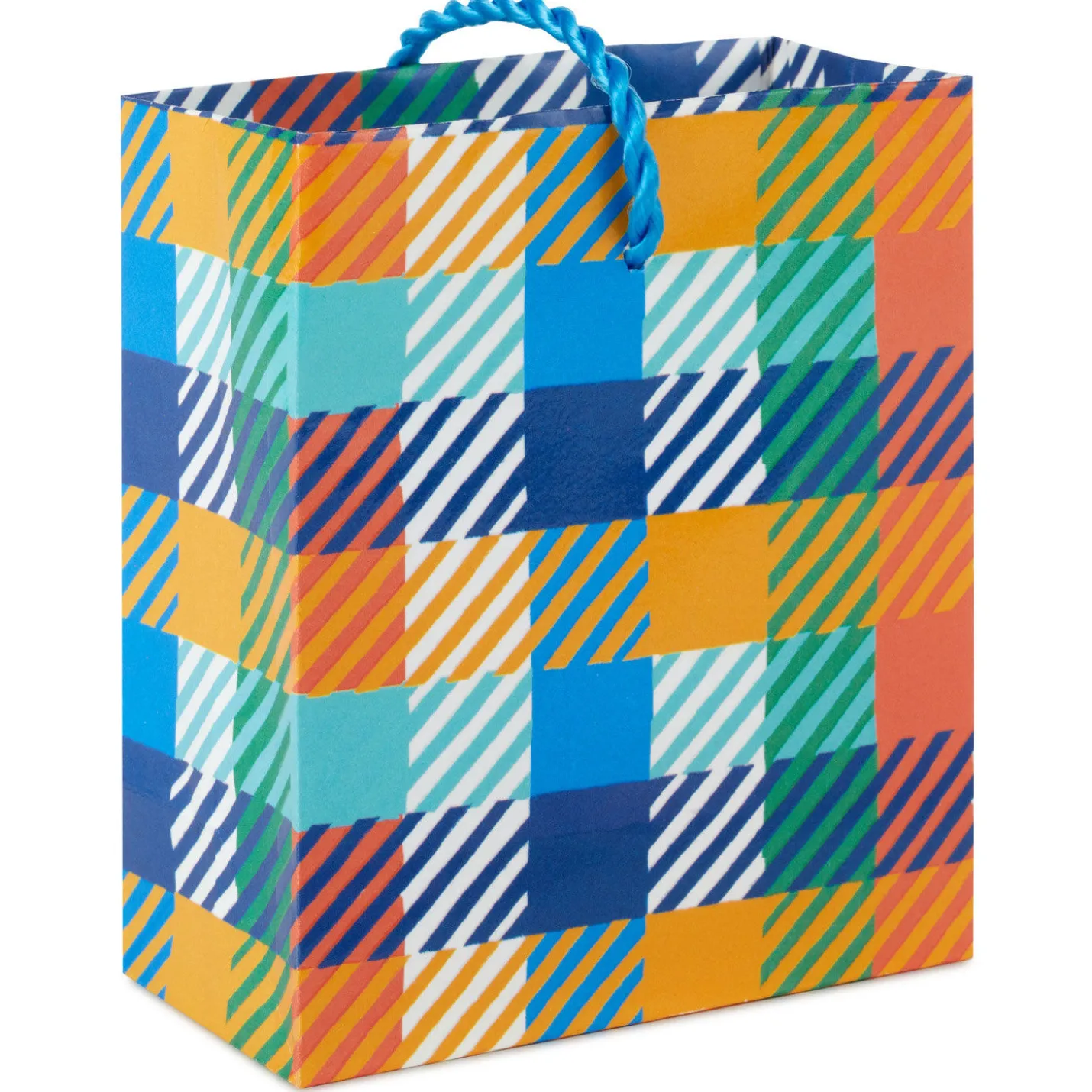 4.6" Colorful Plaid Gift Card Holder Mini Bag