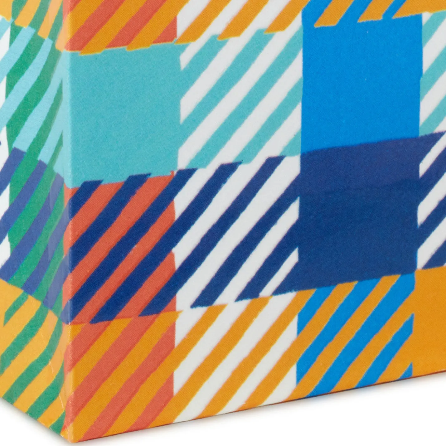 4.6" Colorful Plaid Gift Card Holder Mini Bag