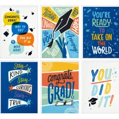 Colorful Quotes Graduation Note Cards Assortment, Pack of 36