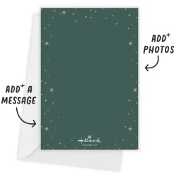 Colorful Shadowed Lettering Flat Holiday Photo Card