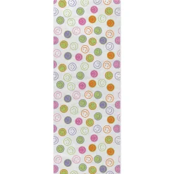 Colorful Smiley Faces Tissue Paper, 6 sheets