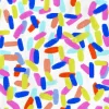 Colorful Sprinkles on White Dinner Napkins, Pack of 20