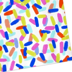 Colorful Sprinkles on White Dinner Napkins, Pack of 20