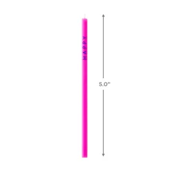 Colorful Square Birthday Candles, Pack of 6