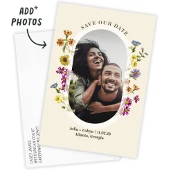 Colorful Wildflowers Save the Date