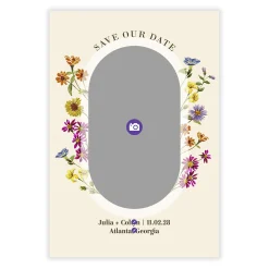Colorful Wildflowers Save the Date