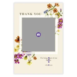Colorful Wildflowers Wedding Thank-You Card