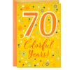 Colorful Years 70th Birthday Card