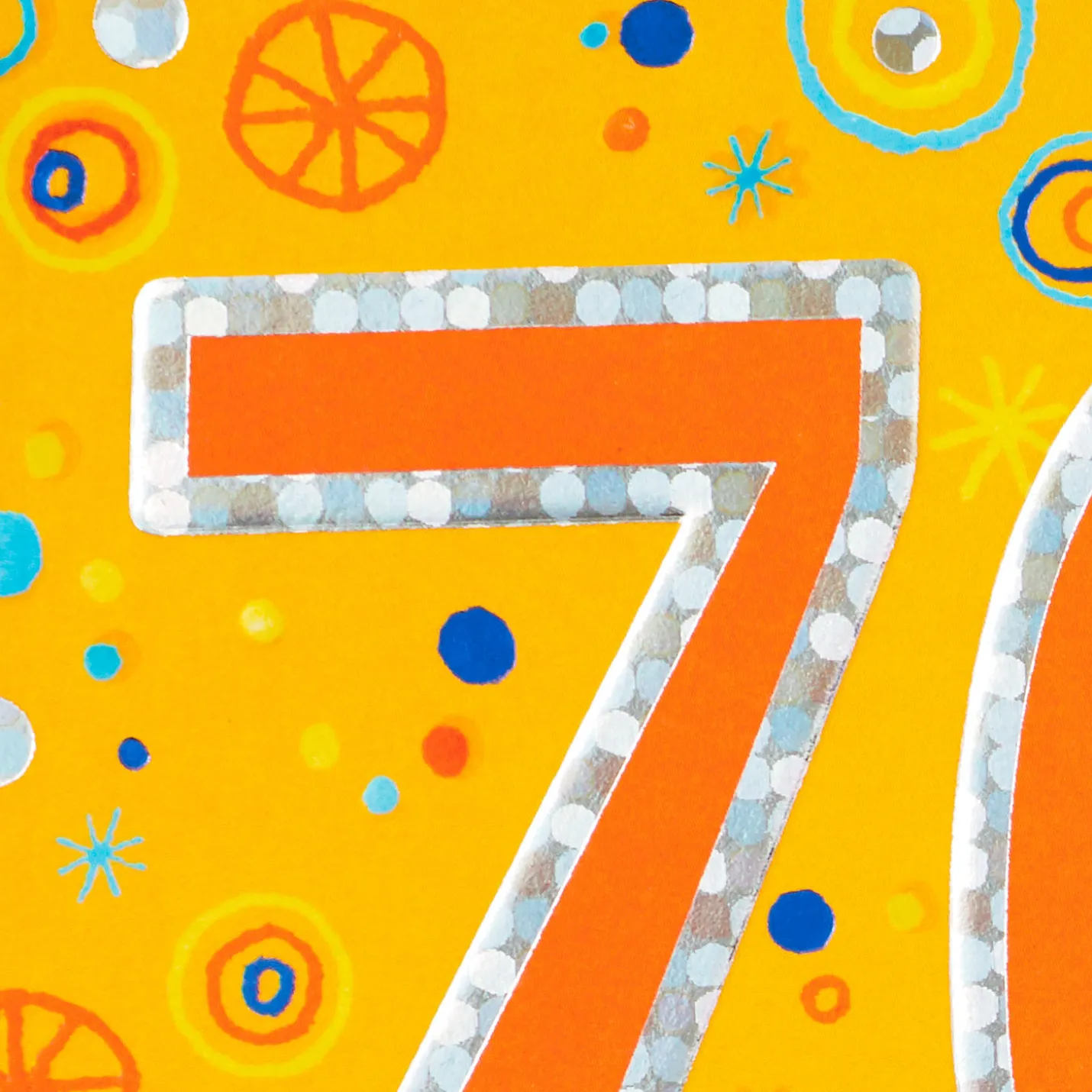 Colorful Years 70th Birthday Card
