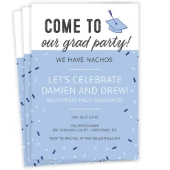 Come to Our Party Funny Flat Graduation Party Invitation