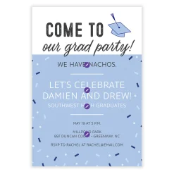 Come to Our Party Funny Flat Graduation Party Invitation