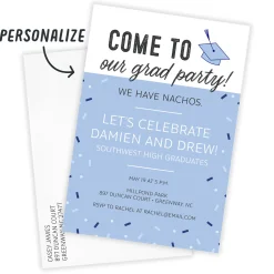 Come to Our Party Funny Flat Graduation Party Invitation