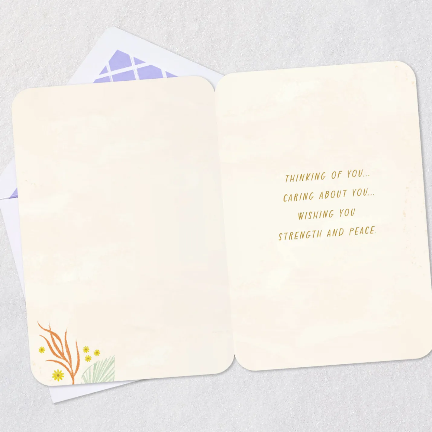 Comfort, Support and Caring Prayers Encouragement Card