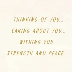 Comfort, Support and Caring Prayers Encouragement Card