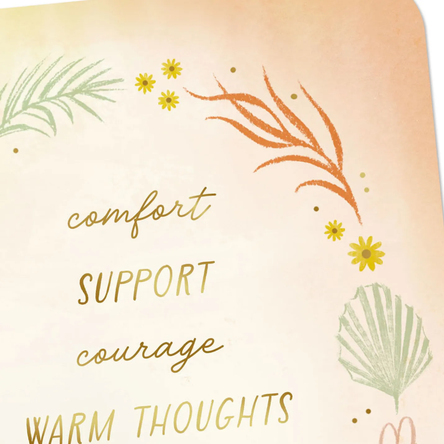 Comfort, Support and Caring Prayers Encouragement Card