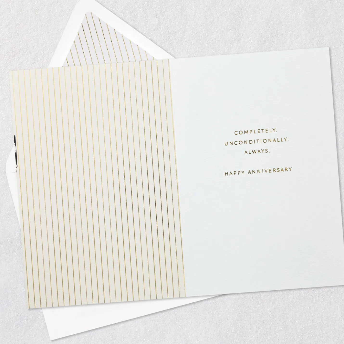 Complete and Unconditional Love Anniversary Card