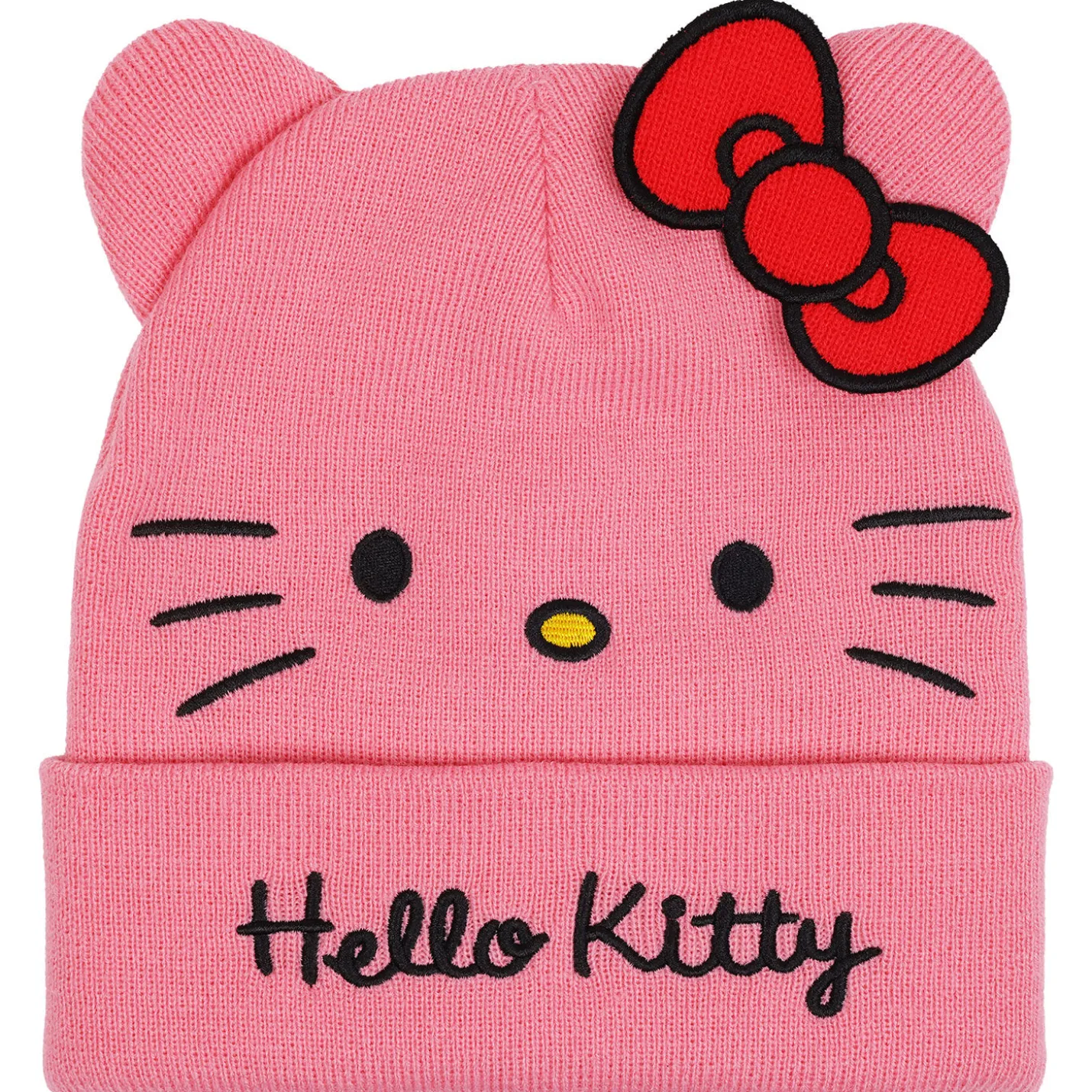 Concept One Hello Kitty Pink Beanie With Ears and Bow