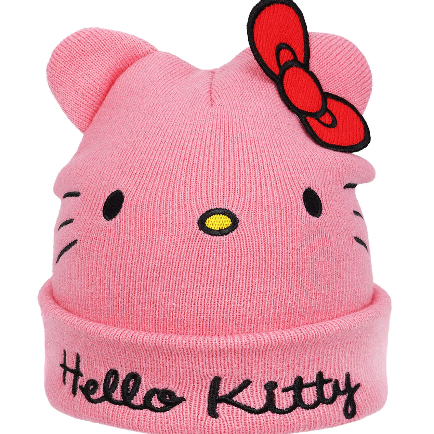 Concept One Hello Kitty Pink Beanie With Ears and Bow