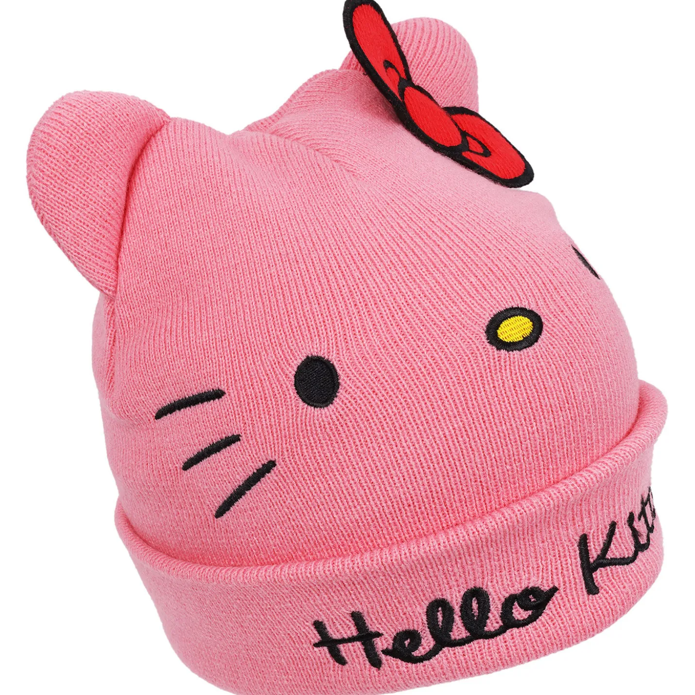 Concept One Hello Kitty Pink Beanie With Ears and Bow