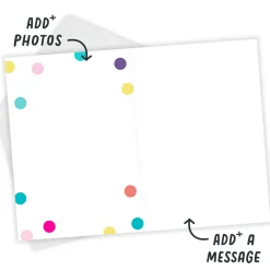 Confetti Balloons Custom Celebration Card