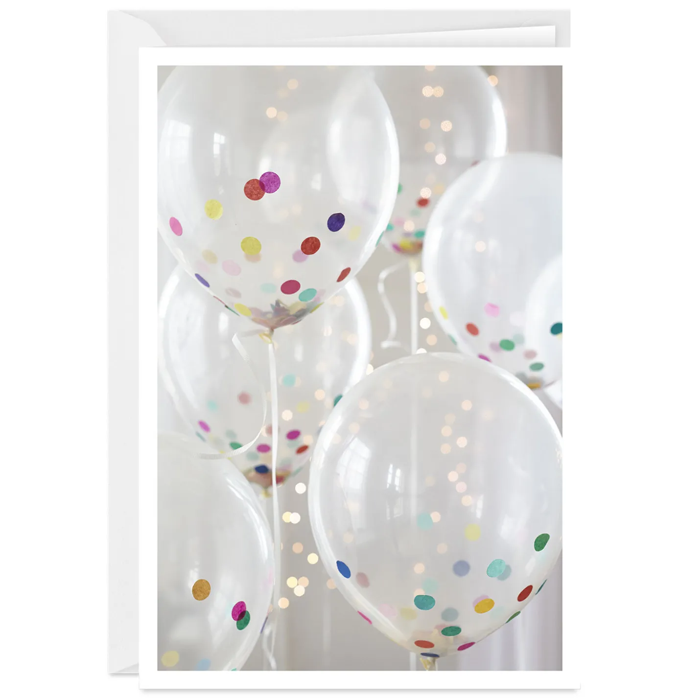 Confetti Balloons Custom Celebration Card