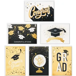 Confetti Celebration Assorted Graduation Cards, Pack of 36