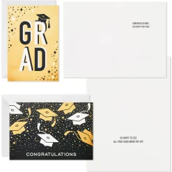 Confetti Celebration Assorted Graduation Cards, Pack of 36