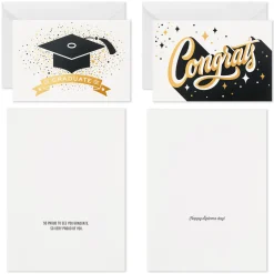 Confetti Celebration Assorted Graduation Cards, Pack of 36