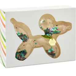 Confetti-Filled Glass Balloon Dog
