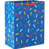 13" Confetti on Blue Large Gift Bag