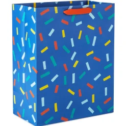 13" Confetti on Blue Large Gift Bag