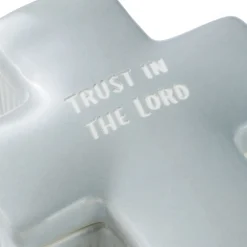 Confirmation Cross-Shaped Lidded Trinket Dish