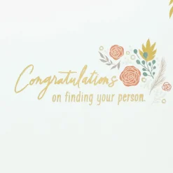 Congratulations on Finding Your Person Wedding Card
