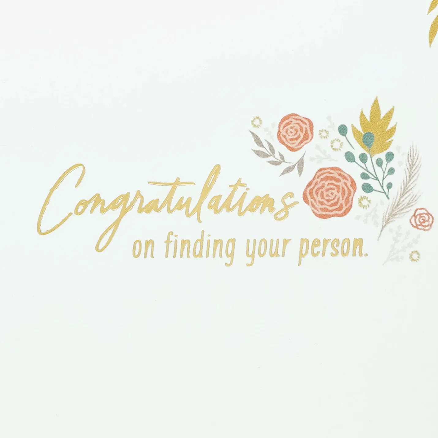 Congratulations on Finding Your Person Wedding Card