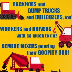 Construction Site 3rd Birthday Card With Stickers and Coloring Activity