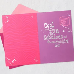 Cool and Fun and Fabulous Girl Birthday Card