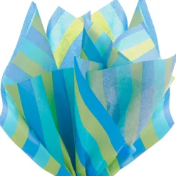 Cool Horizontal Stripes Tissue Paper, 6 sheets